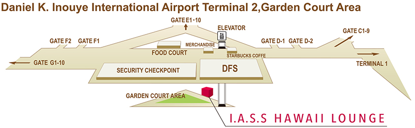 Daniel K. Inouye International Airport Terminal 2 ,Garden Court Area